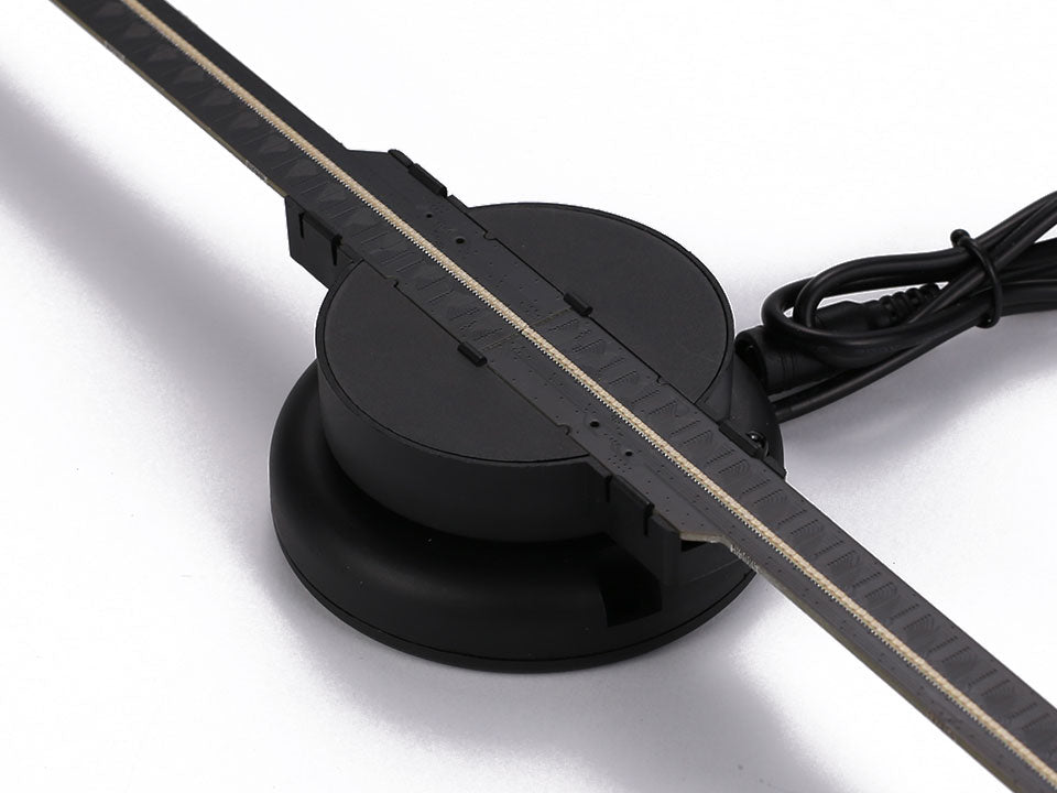 Hologramme LED 3D 420mm | Afficheur à Lames Rotatives | Effet Visuel Flottant