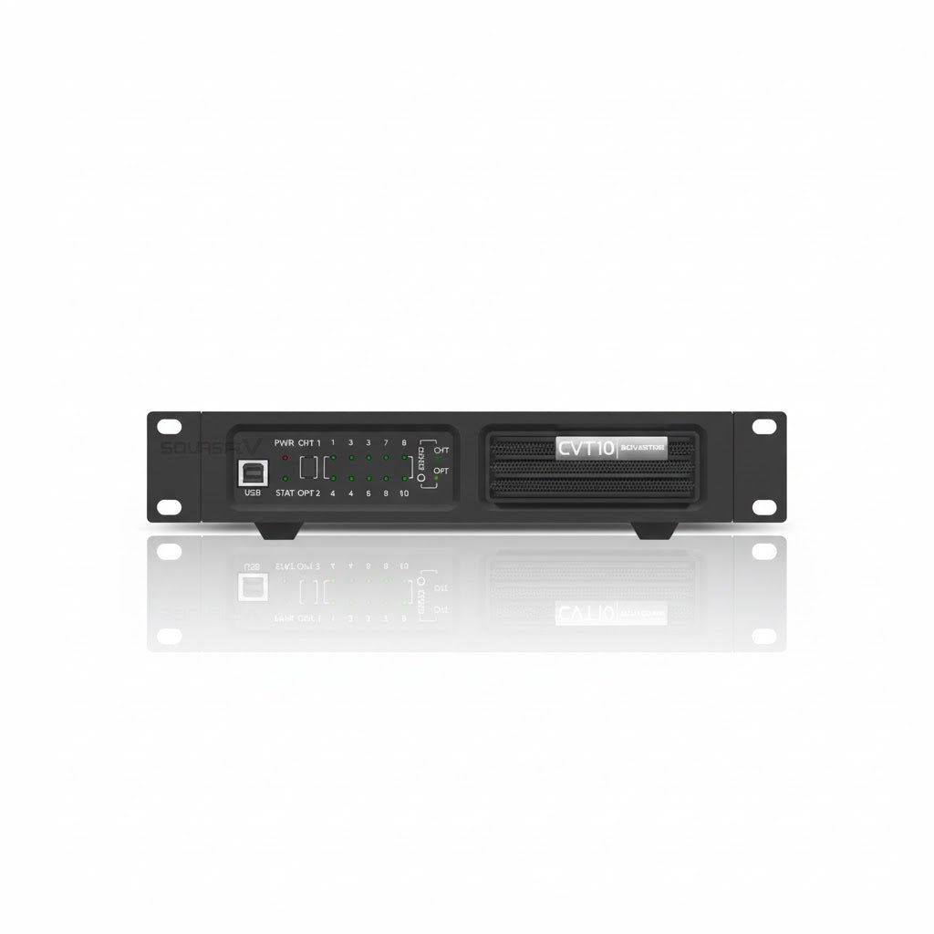 Novastar CVT10-S | Convertisseur Fibre Optique | 10 Ports Ethernet vers Fibre