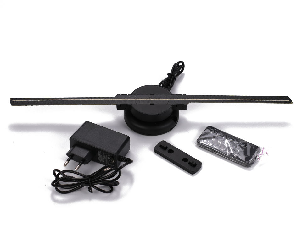 Hologramme LED 3D 420mm | Afficheur à Lames Rotatives | Effet Visuel Flottant